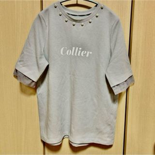 アウィーエフ(AuieF)の半袖カットソー  半袖Tシャツ　アウィーエフ　AuieF   パールTシャツ(カットソー(半袖/袖なし))