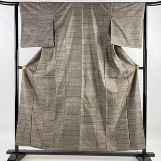 大島紬 身丈156.5cm 裄丈63cm 正絹 逸品 【中古】(着物)