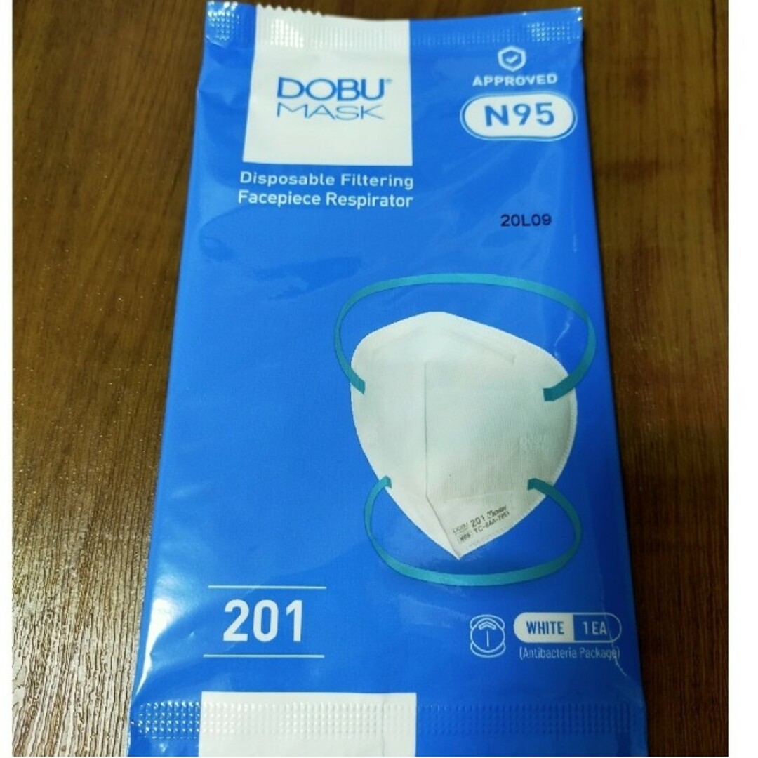 10枚セット　DOBU MASK 201 N95 NIOSH 認定マスク インテリア/住まい/日用品の日用品/生活雑貨/旅行(日用品/生活雑貨)の商品写真