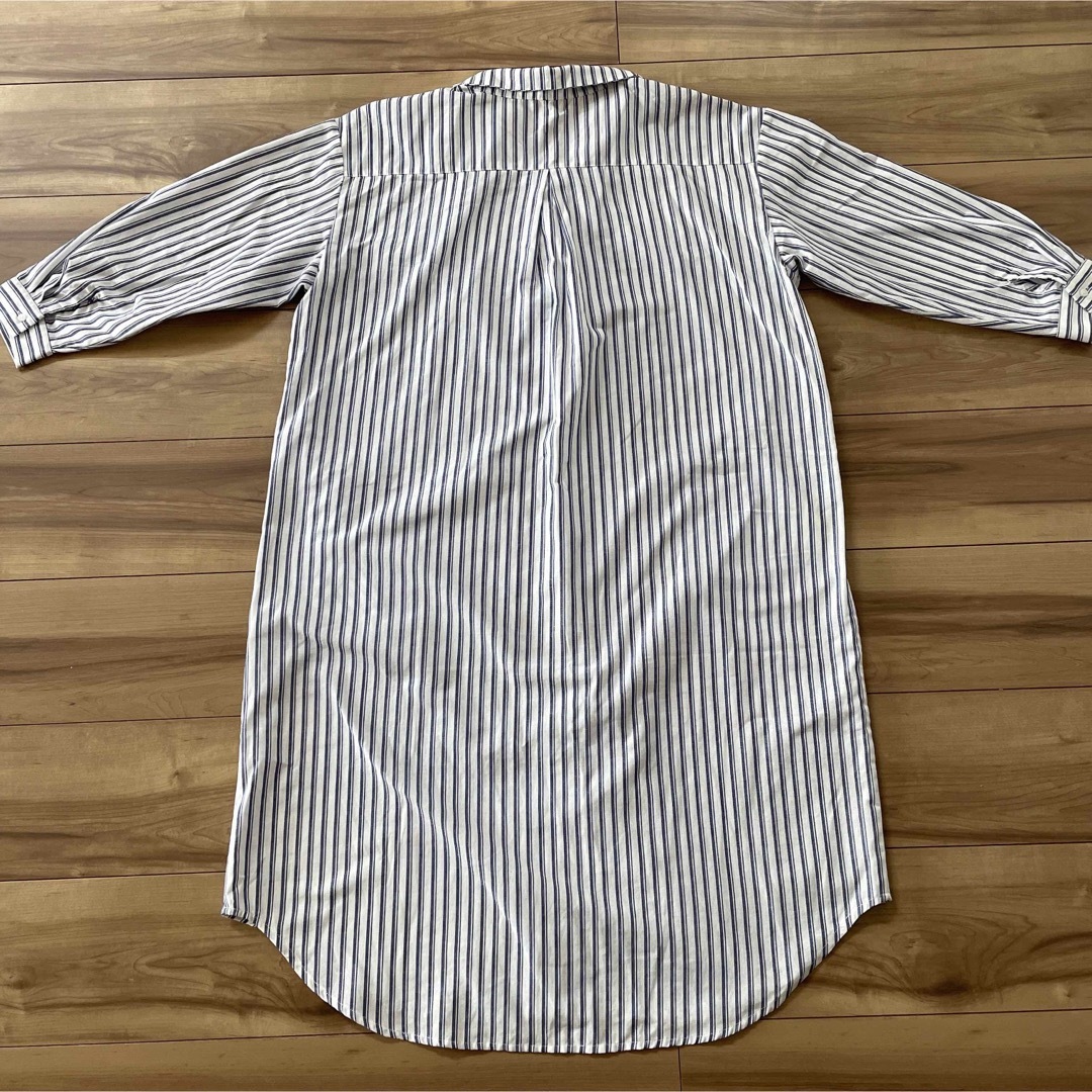 chocol raffine robe(ショコラフィネローブ)のchocol raffine robe ストライプ長袖ロングシャツ レディースのトップス(シャツ/ブラウス(長袖/七分))の商品写真