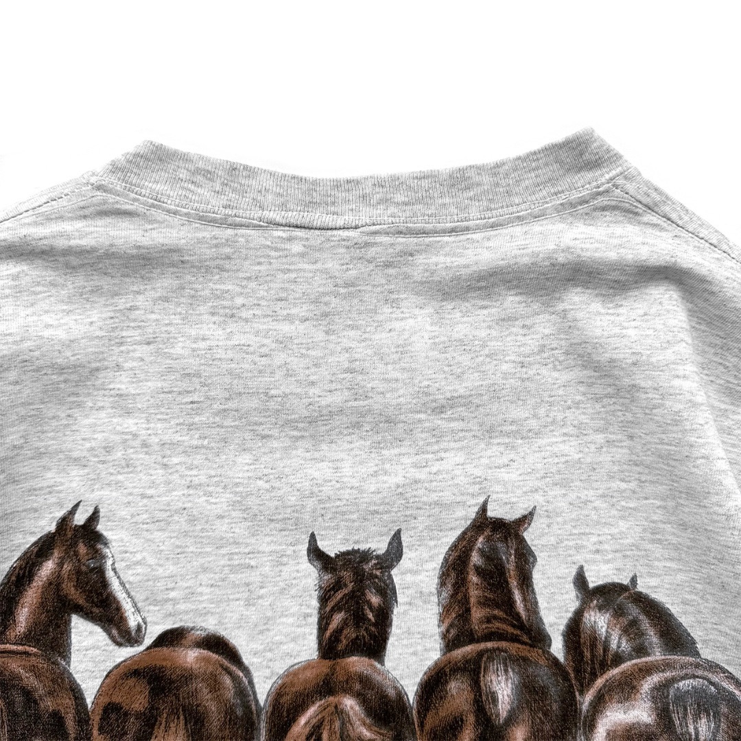 VINTAGE(ヴィンテージ)の在原みゆ紀着用｜90s Prints of Tails 馬Tシャツ [XL] メンズのトップス(Tシャツ/カットソー(半袖/袖なし))の商品写真