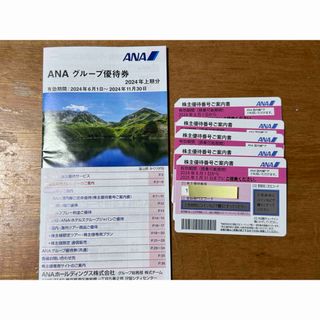 エーエヌエー(ゼンニッポンクウユ)(ANA(全日本空輸))の『最新』ANA（全日空）株主優待券5枚＋優待冊子(航空券)