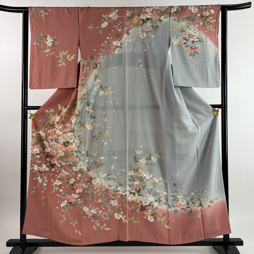 訪問着 身丈158cm 裄丈63.5cm 正絹 美品 名品 【中古】 レディースの水着/浴衣(着物)の商品写真