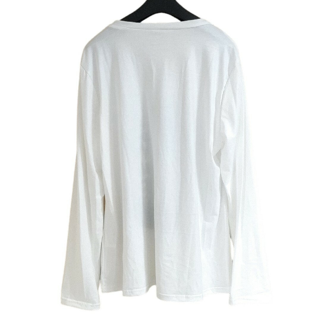 大きいサイズ レディース トップス 長袖 Tシャツ ねこ柄 白 XL 3L レディースのトップス(Tシャツ(長袖/七分))の商品写真
