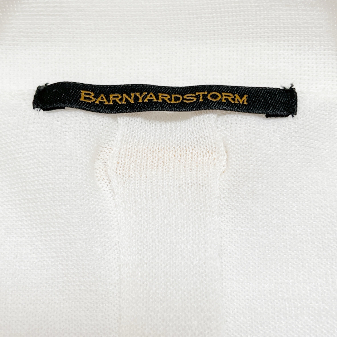 BARNYARDSTORM(バンヤードストーム)の美品＊BARNYARDSTORM ロングカーディガン 羽織り ゆったり 春夏 白 レディースのトップス(カーディガン)の商品写真