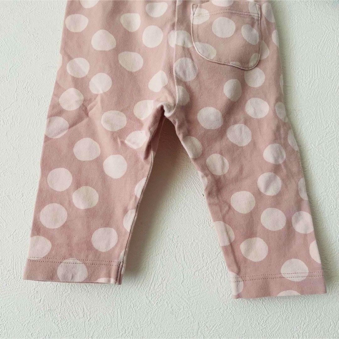 UNIQLO(ユニクロ)のUNIQLO BABY パンツ　ズボン　90cm ピンク　水玉　ウエストゴム キッズ/ベビー/マタニティのキッズ服女の子用(90cm~)(パンツ/スパッツ)の商品写真