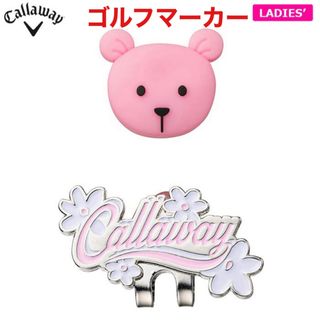 Callaway Golf - キャロウェイ ゴルフマーカー ベアー マグネット ピンク アクセサリー 新品