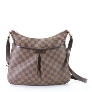 ルイヴィトン(LOUIS VUITTON)の美品 ルイヴィトン ダミエ ブルームズベリ PM N42251 DU4172 レザー×コーティングキャンバス ショルダーバッグ 定番 流行EFY Q1-1(ショルダーバッグ)