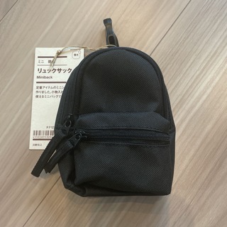 MUJI (無印良品) - 無印良品 ミニ 撥水 リュックサック ブラック