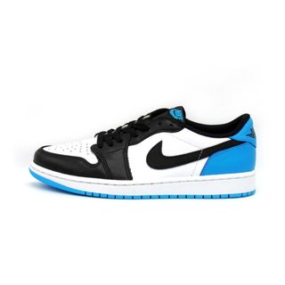 ナイキ(NIKE)のナイキ NIKE ■ 【 AIR JORDAN 1 LOW OG Black and Dark Powder Blue UNC CZ0790 104 】 エア ジョーダン 1 ロー ブラック アンド ダーク パウダー ブルー ノースカロライナ スニーカー ESスタンプ f22029(スニーカー)