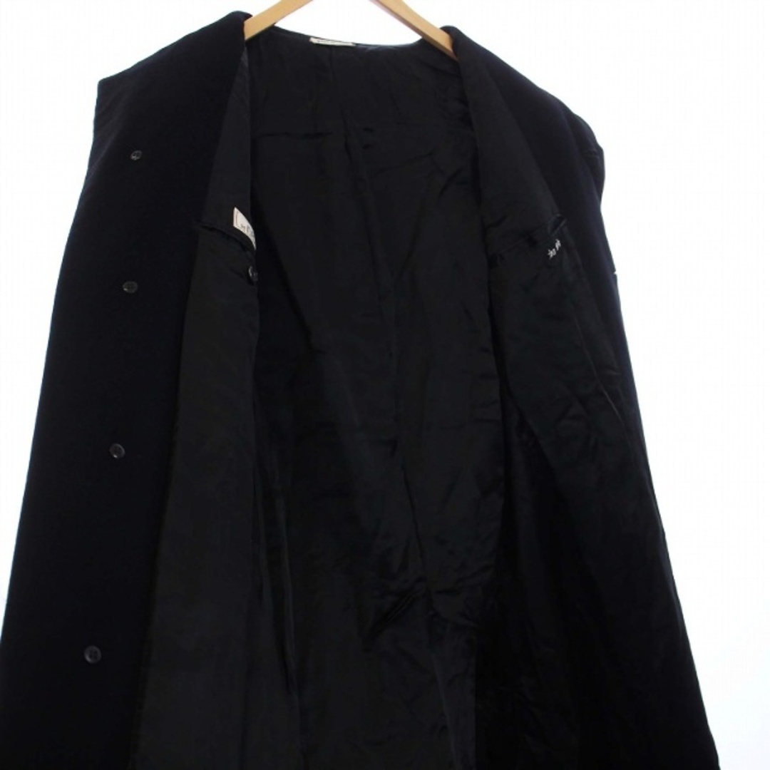 Hermes(エルメス)のエルメス ヴィンテージ チェスター コート ロング アウター カシミヤ 48 黒 メンズのジャケット/アウター(その他)の商品写真