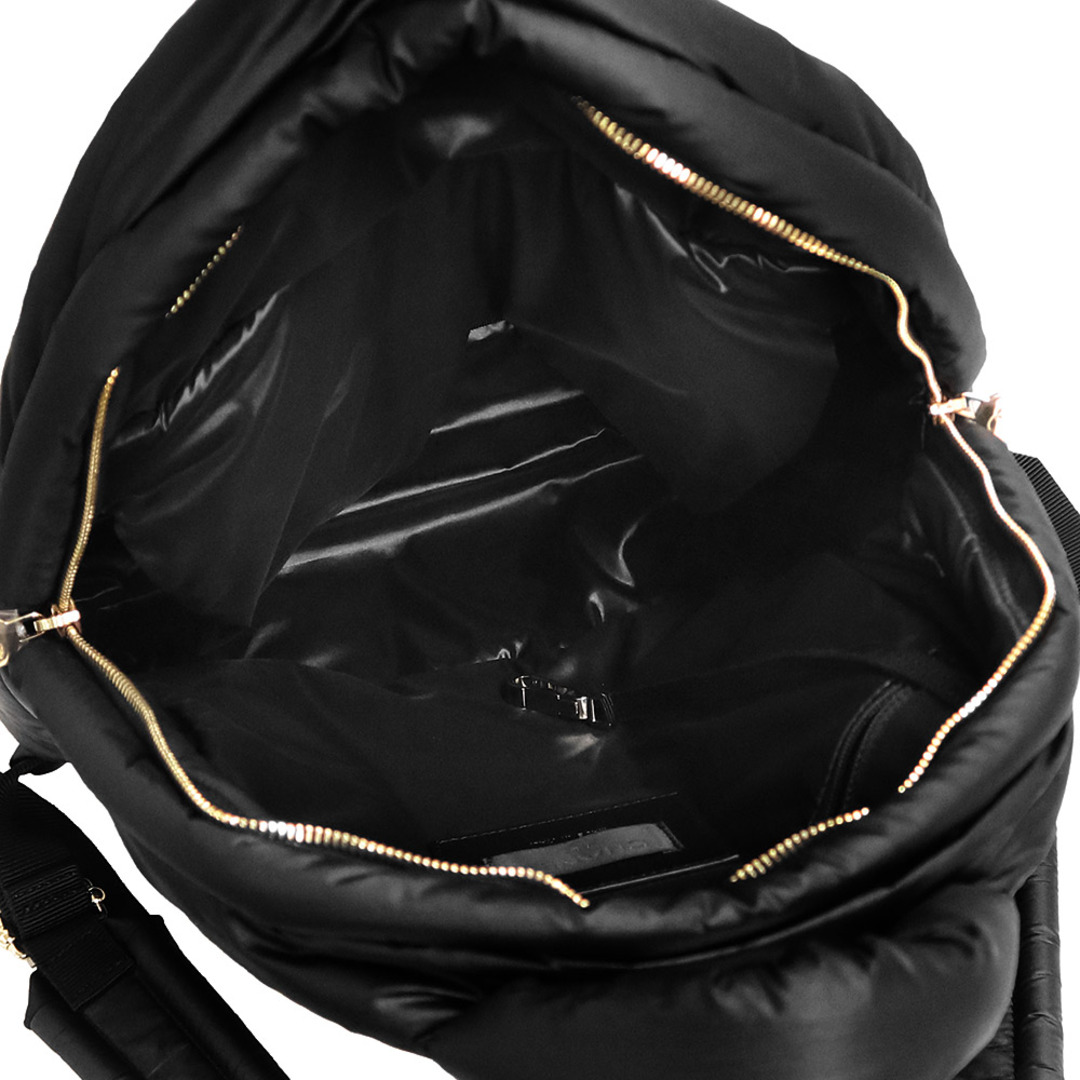 CHANEL(シャネル)のシャネル マトラッセ ココマーク スノーフレーク 雪の結晶 雪片 ワッペン リュック デイパック バックパック ナイロン ブラック 黒 ライトゴールド金具 AS1025 CHANEL（未使用　展示品） レディースのバッグ(リュック/バックパック)の商品写真