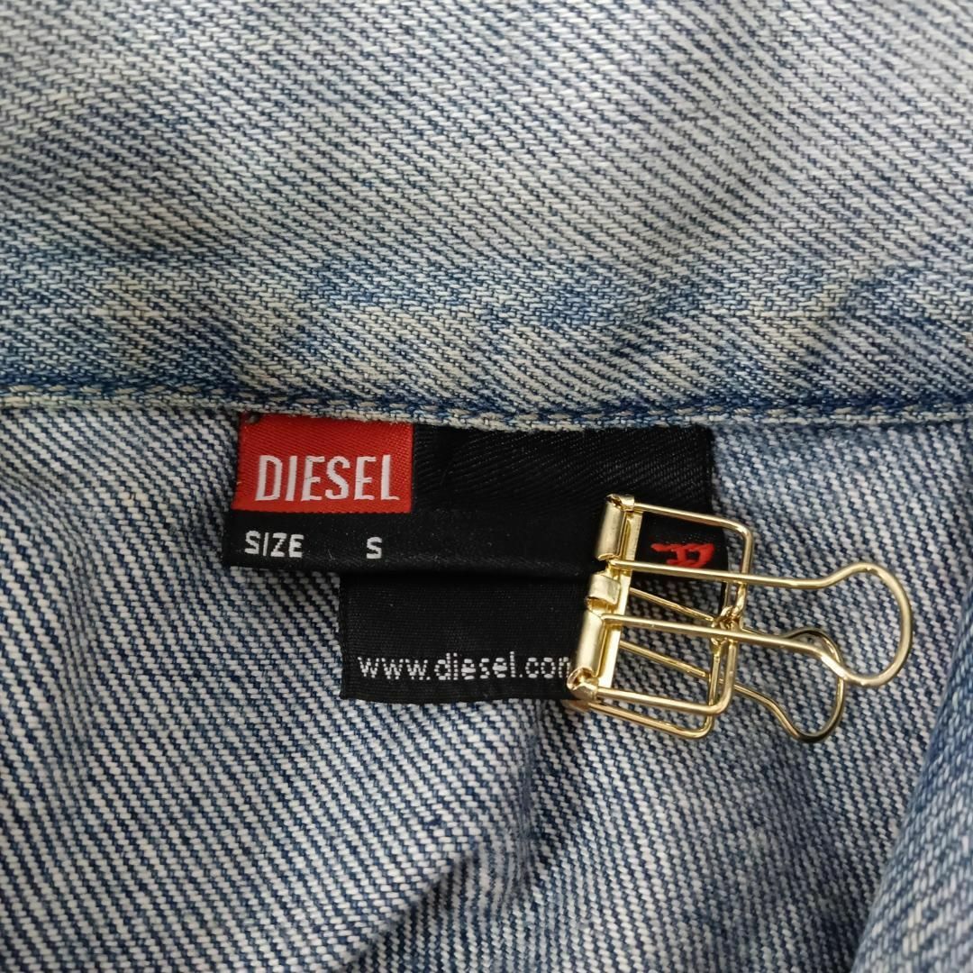 DIESEL(ディーゼル)の美品 DIESEL ディーゼル デニムジャケット S イタリア製 おしゃれ メンズのジャケット/アウター(Gジャン/デニムジャケット)の商品写真