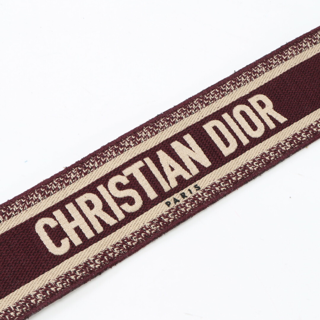 Christian Dior(クリスチャンディオール)の新品同様 クリスチャンディオール ショルダーストラップ バッグ 用 アクセサリー ボルドー ロゴ メンズ レディース EEM R13-5 メンズのバッグ(その他)の商品写真
