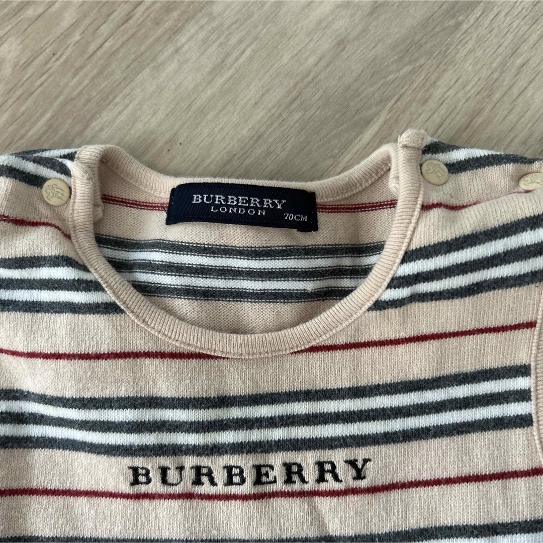 BURBERRY(バーバリー)のバーバリー　BURBERRY　ロンパース　カバーオール　70cm キッズ/ベビー/マタニティのベビー服(~85cm)(ロンパース)の商品写真