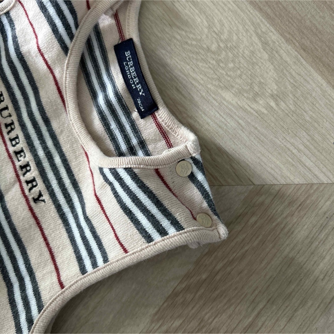 BURBERRY(バーバリー)のバーバリー　BURBERRY　ロンパース　カバーオール　70cm キッズ/ベビー/マタニティのベビー服(~85cm)(ロンパース)の商品写真