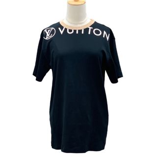 LOUIS VUITTON - ルイヴィトン LOUIS VUITTON トップス ブラック ベージュ ホワイト Tシャツ ロゴ コットン