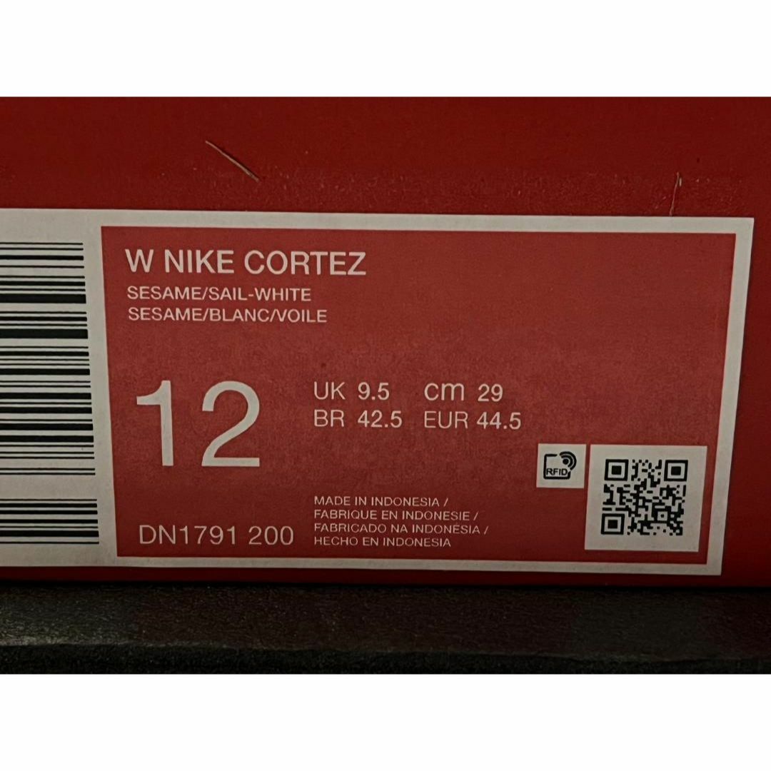 NIKE(ナイキ)の新品29cm NIKE WMNS CORTEZ コルテッツ セサミ/ホワイト メンズの靴/シューズ(スニーカー)の商品写真