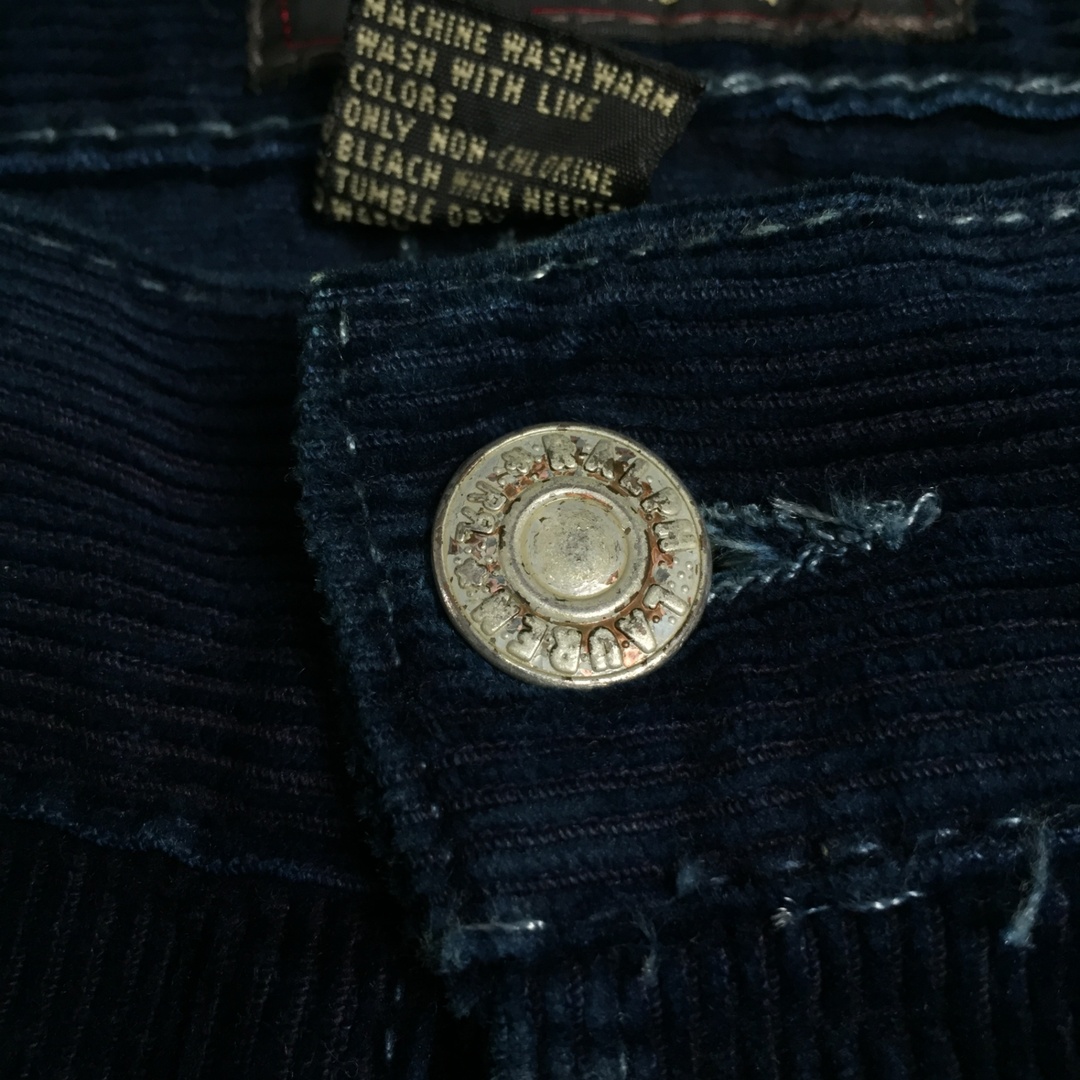 RRL(ダブルアールエル)のRRL ダブルアールエル 00's RRL 一つ星タグ コーデュロイパンツ ボトム USA製 米国製 ネイビー ボタンフライ メンズのパンツ(その他)の商品写真