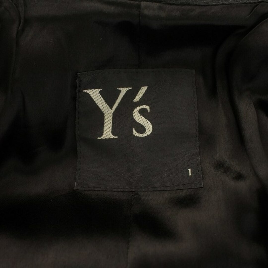 Y's(ワイズ)のワイズ ヨウジヤマモト GRADATION LEATHER RIDERS 黒 レディースのジャケット/アウター(ライダースジャケット)の商品写真