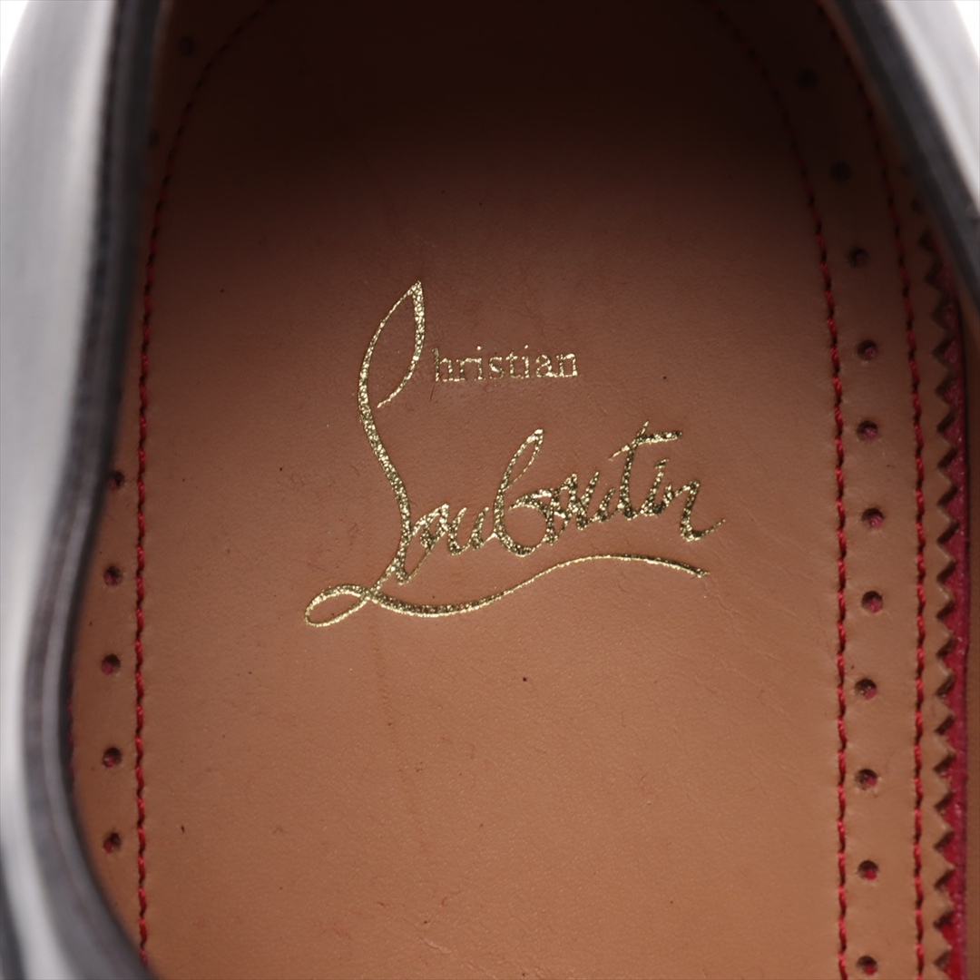 Christian Louboutin(クリスチャンルブタン)の新品同様 クリスチャンルブタン レザー ビジネス シューズ レースアップ 44 29cm 相当 レッドソール 靴 革靴 ネイビー メンズ EEM Y9-2 メンズの靴/シューズ(ドレス/ビジネス)の商品写真