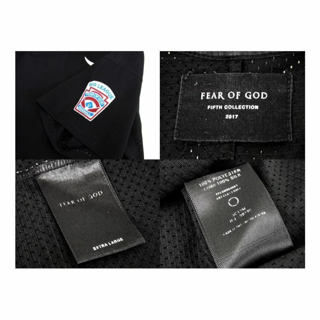 FEAR OF GOD(フィアオブゴッド)のフィア オブ ゴッド FEAR OF GOD ■ 【 FIFTH COLLECTION MESH TEE BIG LEARGUE 】 フィフス コレクション メッシュ F ロゴ Tシャツ　s2886 メンズのトップス(Tシャツ/カットソー(半袖/袖なし))の商品写真