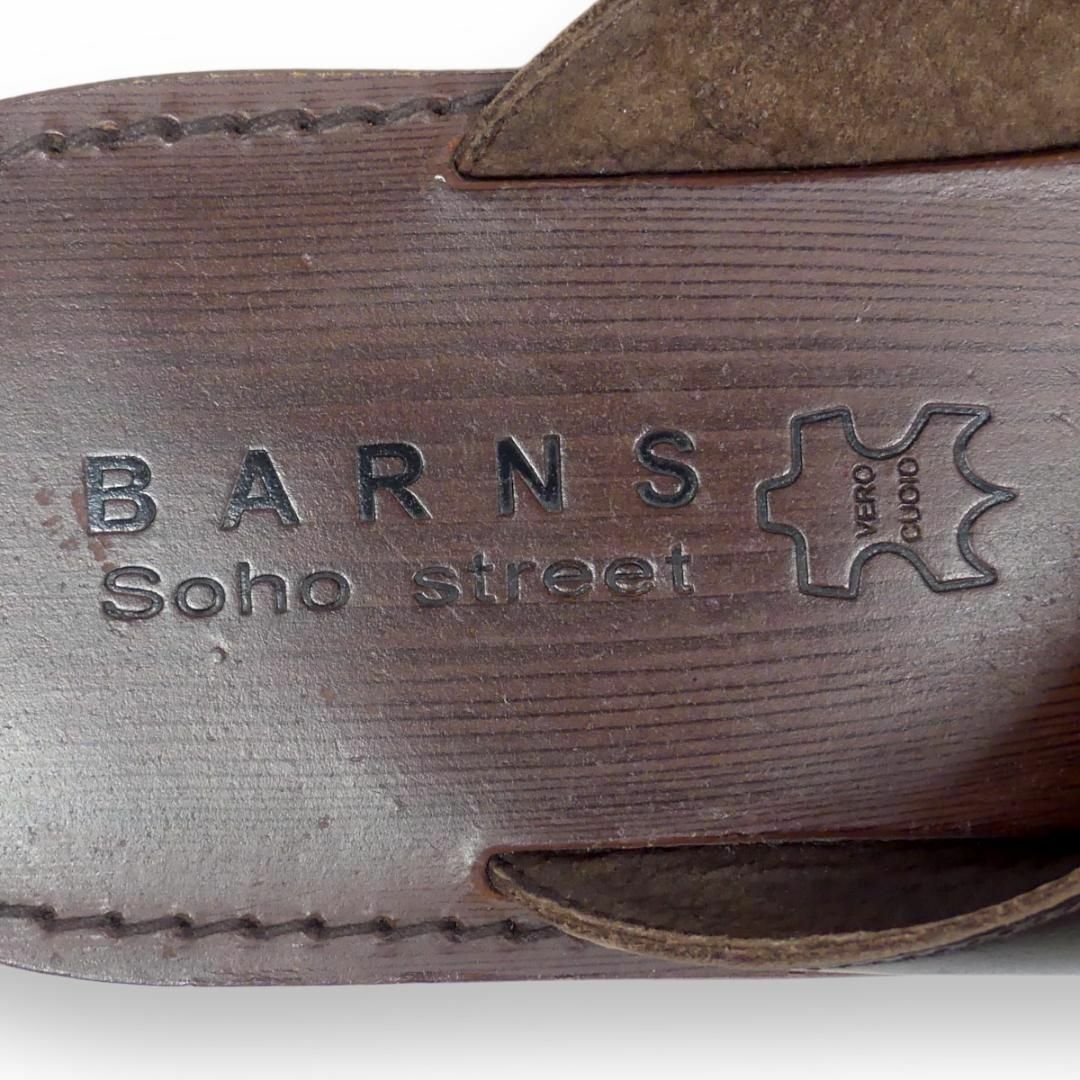 BARNS バーンズ サンダル 28 本革 XL レザー スリッパ NR3849 メンズの靴/シューズ(サンダル)の商品写真