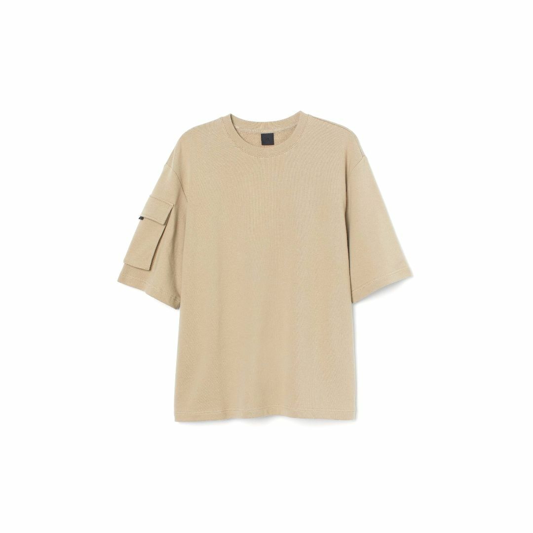 H&M(エイチアンドエム)のH&M スリーブポケット スウェットTシャツ 美品 メンズのトップス(Tシャツ/カットソー(半袖/袖なし))の商品写真