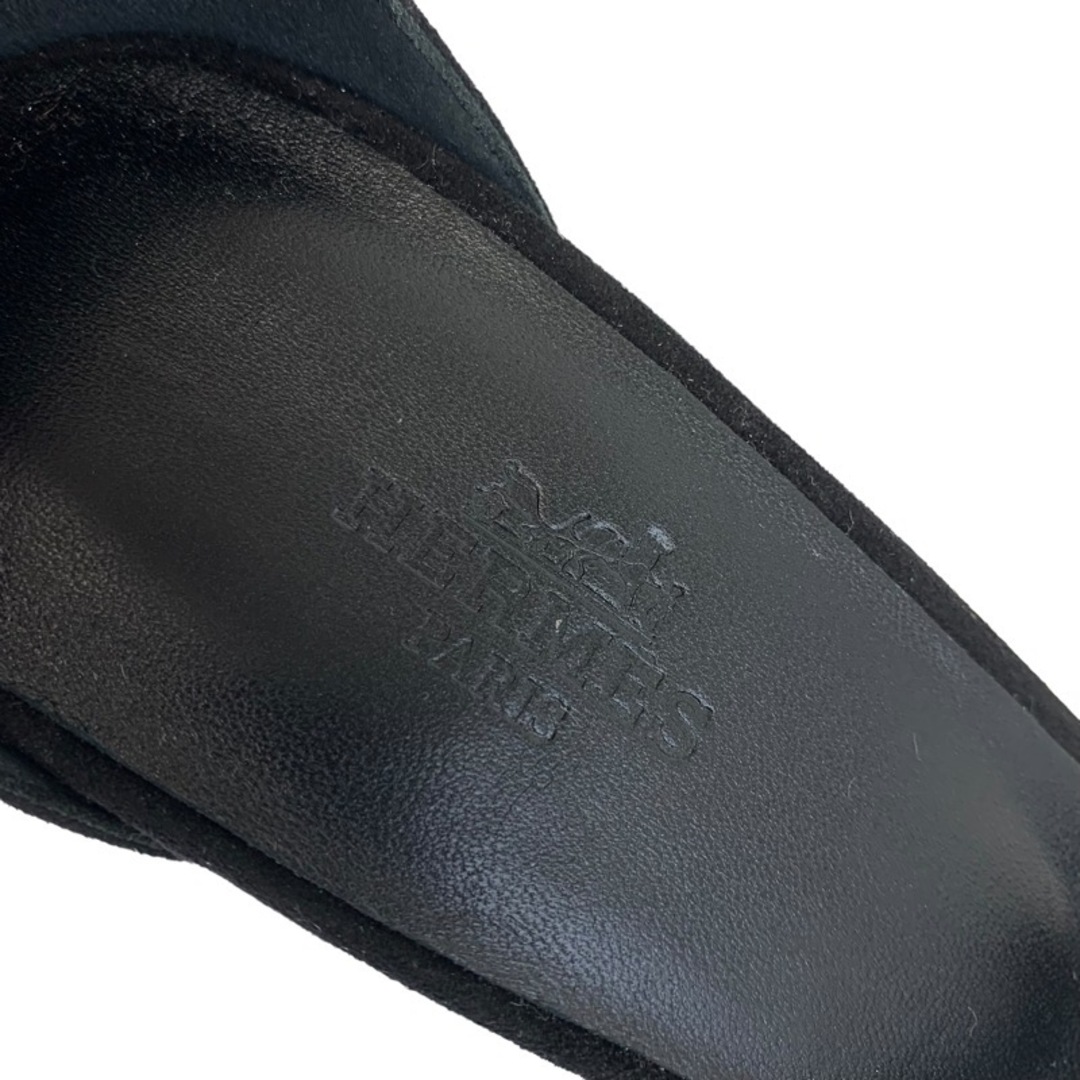 Hermes(エルメス)のエルメス HERMES ドリー サンダル 靴 シューズ スエード ブラック 未使用 パーティーシューズ レディースの靴/シューズ(サンダル)の商品写真