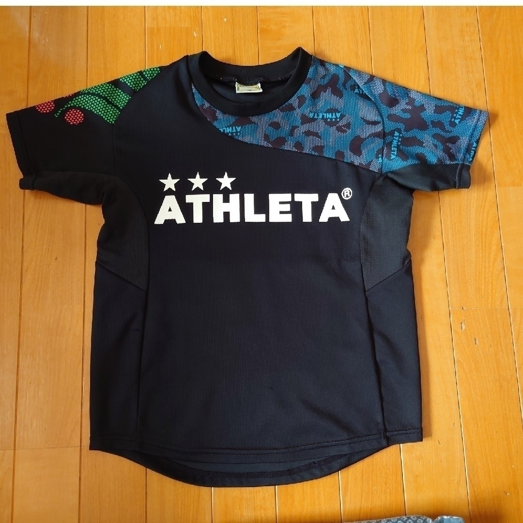 ATHLETA(アスレタ)のATHLETA 長袖インナーシャツ＆半袖プラシャツ　2枚セット キッズ/ベビー/マタニティのキッズ服男の子用(90cm~)(Tシャツ/カットソー)の商品写真