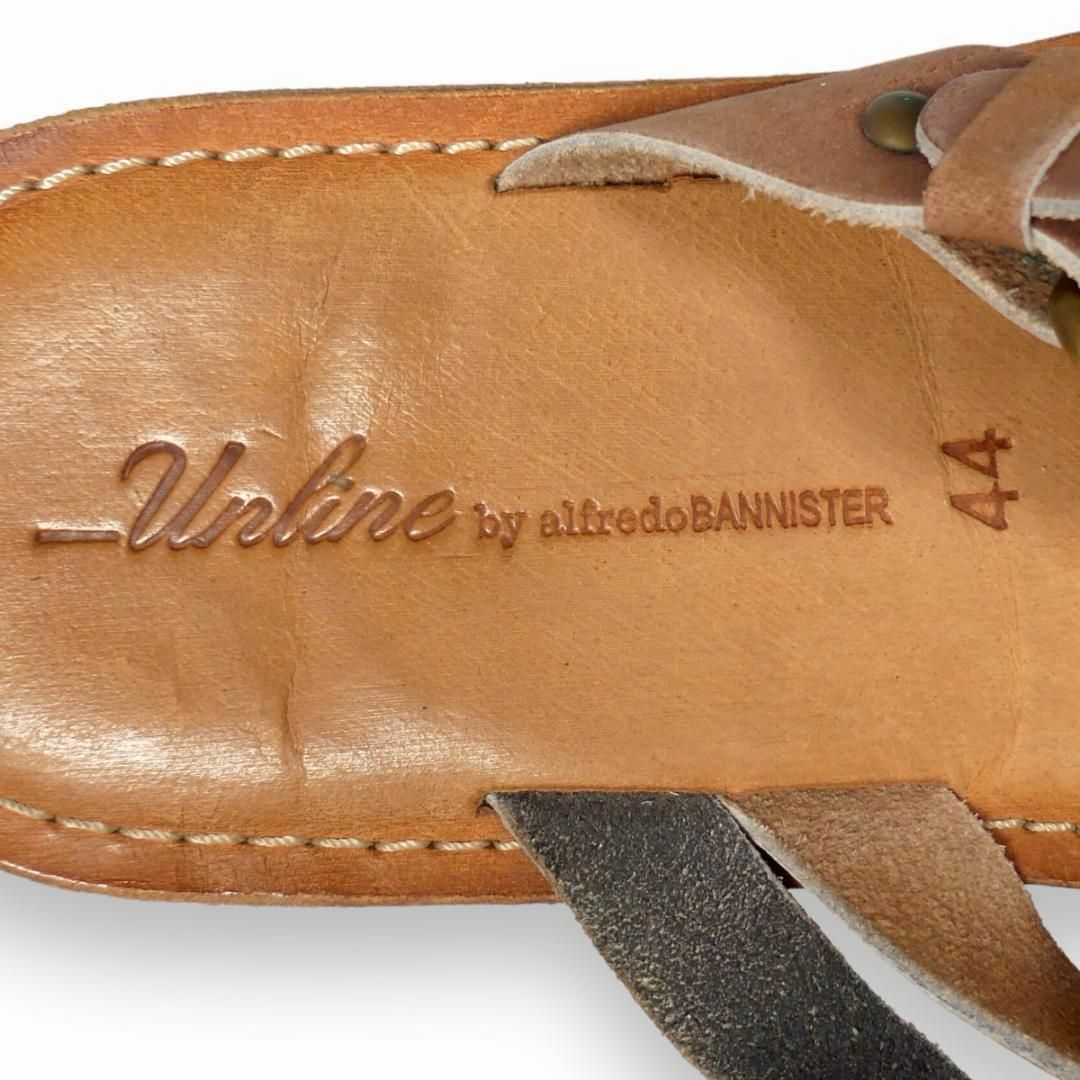 alfredoBANNISTER(アルフレッドバニスター)のアルフレッドバニスター サンダル 27 革 44 レザー スリッパ NR3853 メンズの靴/シューズ(サンダル)の商品写真