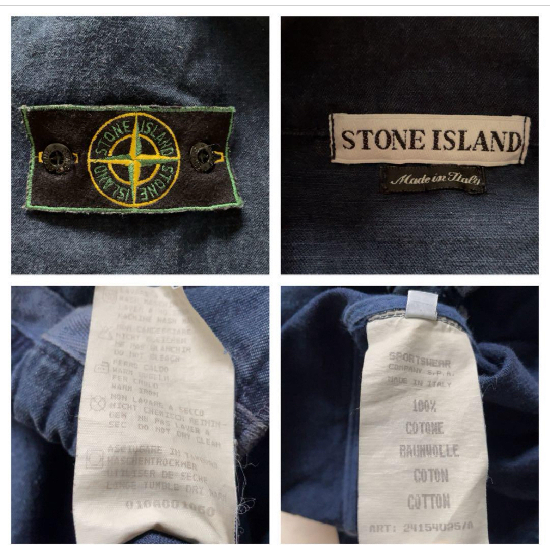 STONE ISLAND(ストーンアイランド)の90s STONE ISLAND デニムブルゾン archive メンズのジャケット/アウター(Gジャン/デニムジャケット)の商品写真