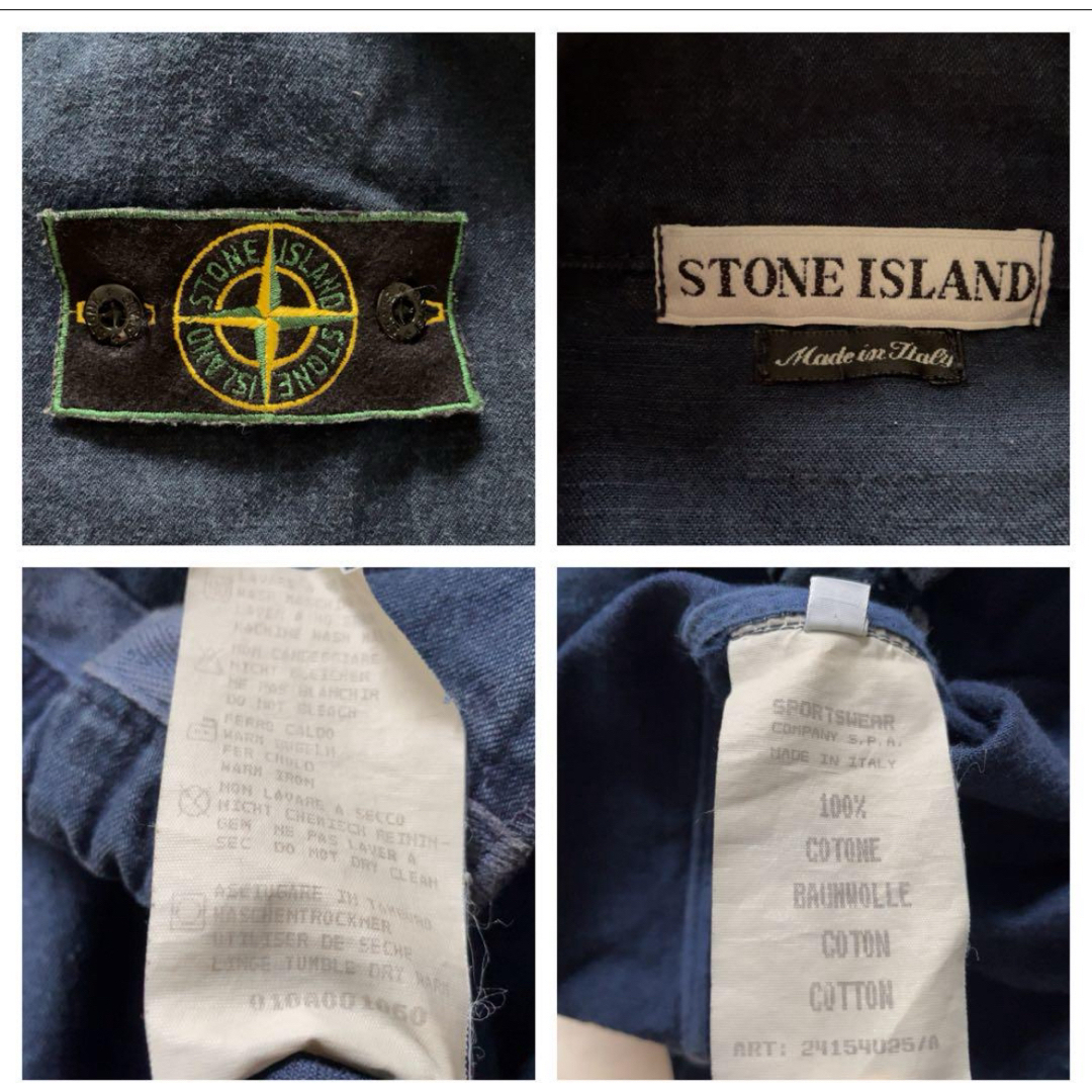 STONE ISLAND - 90s STONE ISLAND デニムブルゾン archiveの通販 STONE ISLAND - 90s STONE ISLAND デニムブルゾン archiveの通販