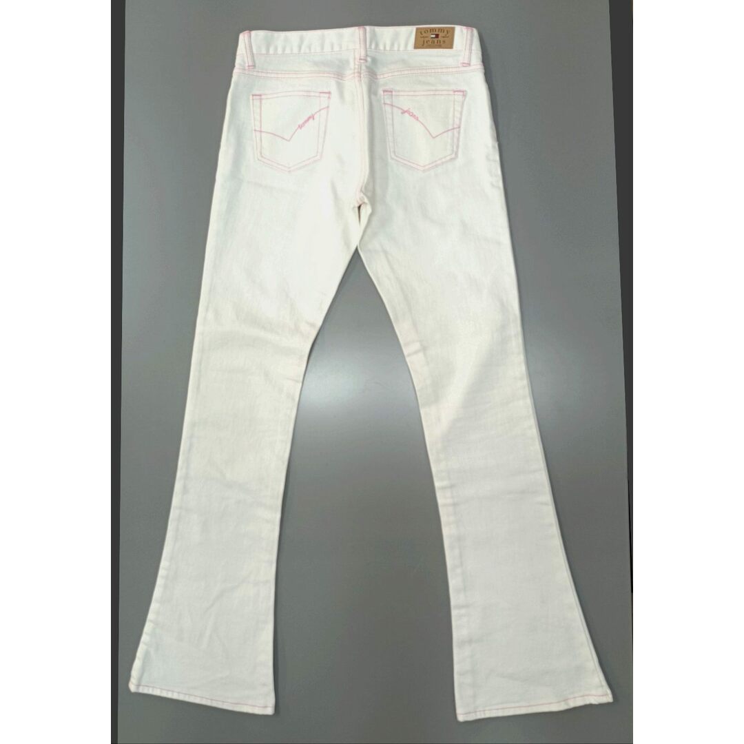 TOMMY JEANS(トミージーンズ)のレア　tommy jeans レディース　ピンクステッチ　フレアデニムパンツ美品 レディースのパンツ(デニム/ジーンズ)の商品写真