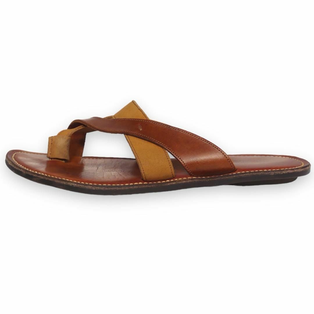 UNITED ARROWS - ユナイテッドアローズ サンダル 27 本革 茶 M UNITED ARROWS - ユナイテッドアローズ サンダル 27 本革 茶 M