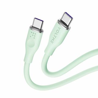 【色: グリーン】USB Type C ケーブル VOLTME 100W PD対(PC周辺機器)