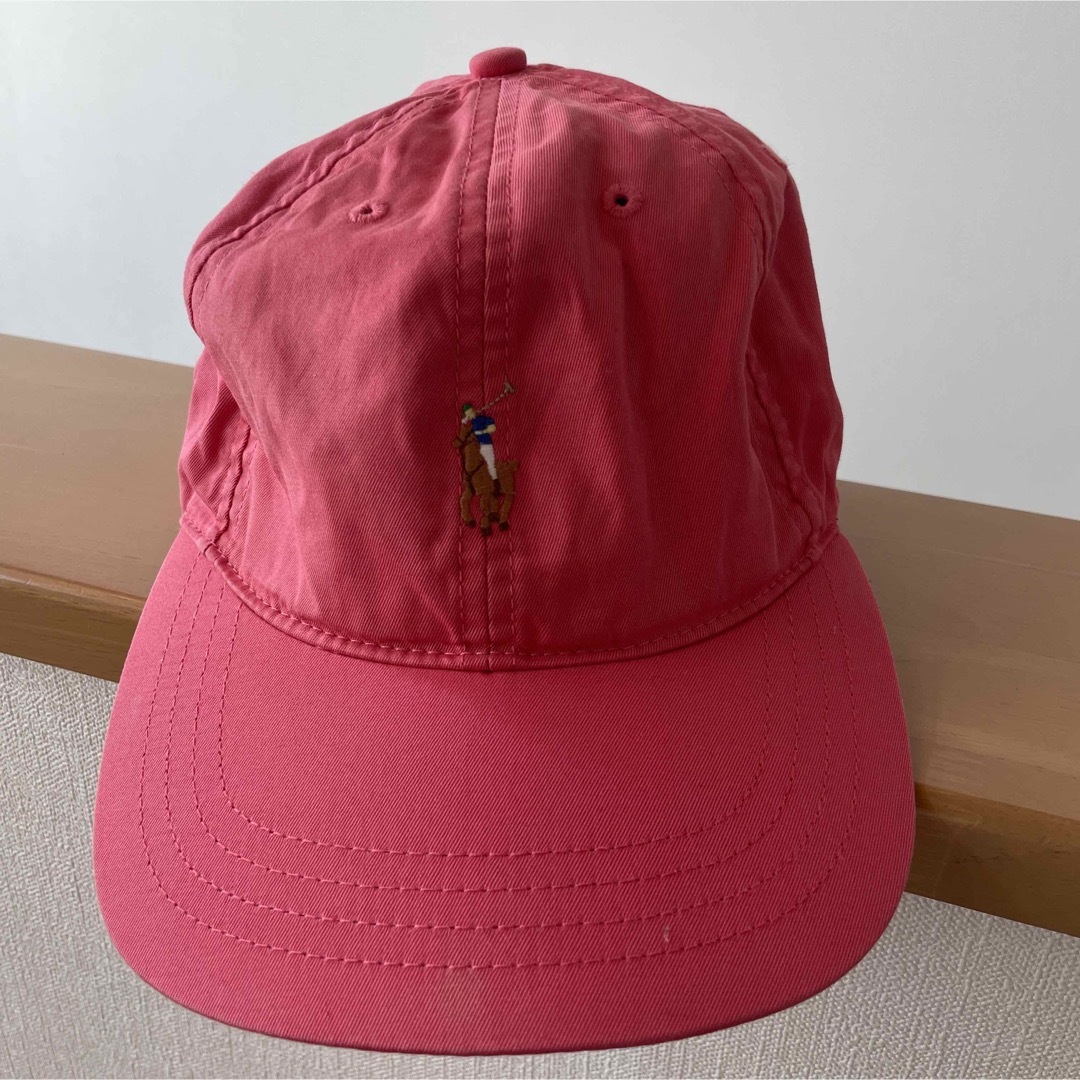 POLO RALPH LAUREN(ポロラルフローレン)のラルフローレン　キャップ　赤　ロゴ レディースの帽子(キャップ)の商品写真