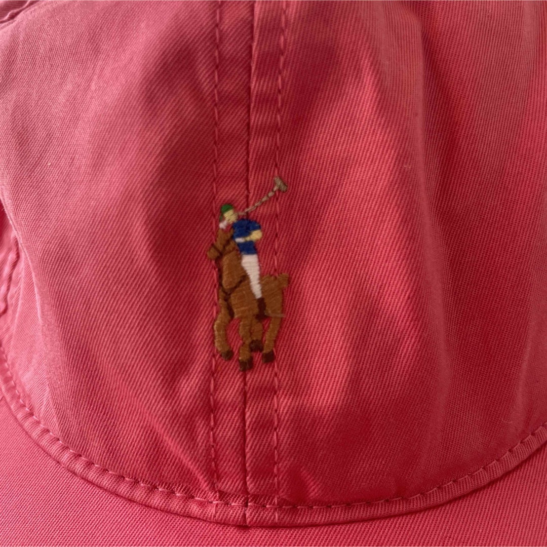 POLO RALPH LAUREN(ポロラルフローレン)のラルフローレン　キャップ　赤　ロゴ レディースの帽子(キャップ)の商品写真