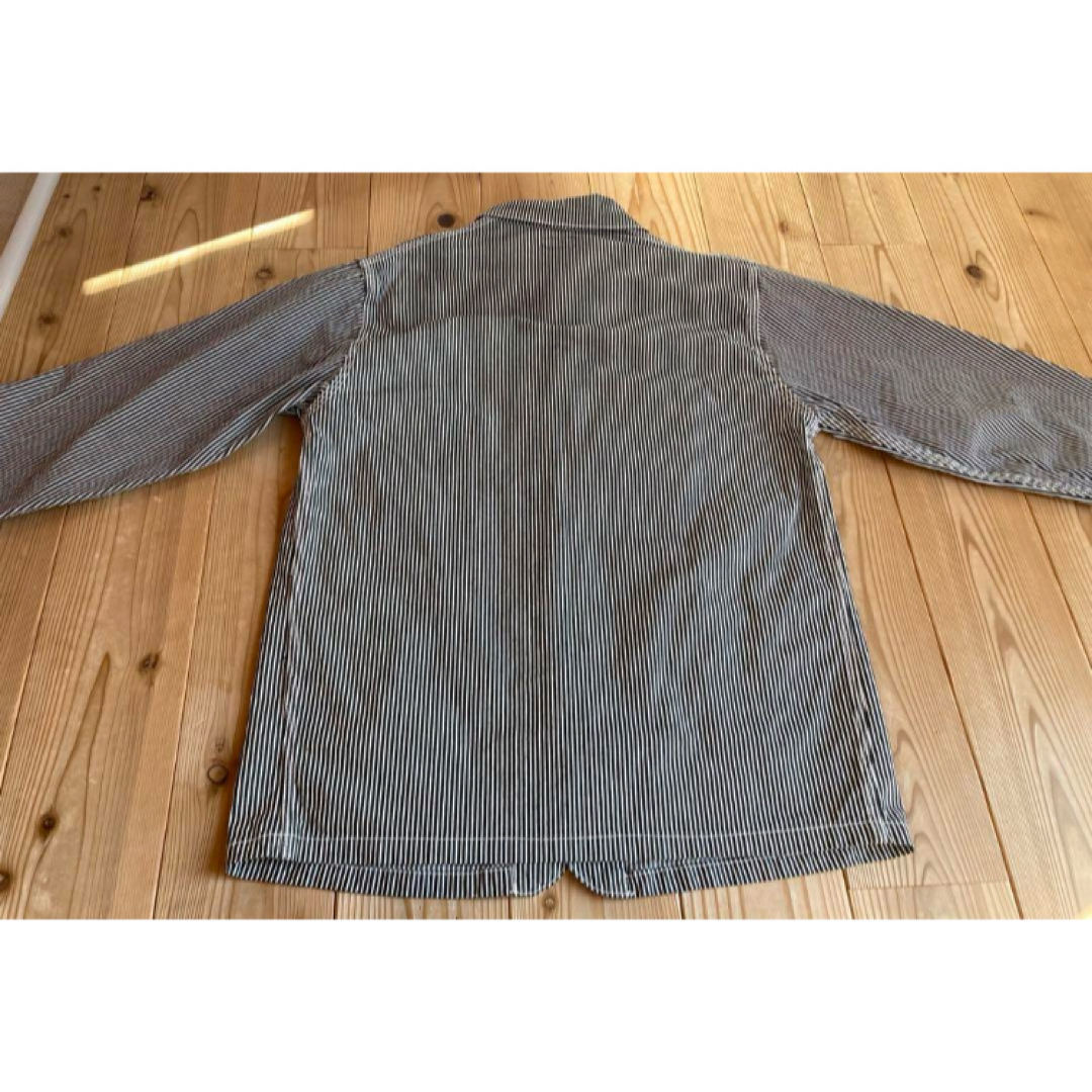 oshkosh オシュコシュ　ヒッコリー カバーオール USA  古着  XL  メンズのジャケット/アウター(カバーオール)の商品写真