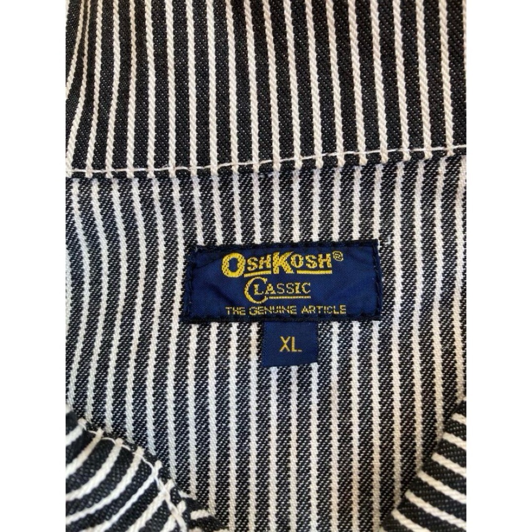 oshkosh オシュコシュ　ヒッコリー カバーオール USA  古着  XL  メンズのジャケット/アウター(カバーオール)の商品写真