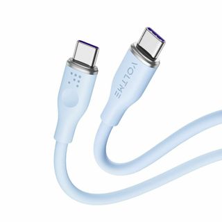 【色: ブルー】USB Type C ケーブル VOLTME 100W PD対応(PC周辺機器)