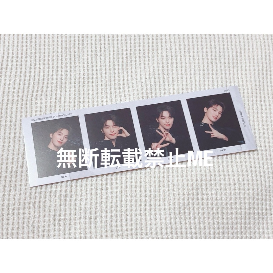 SEVENTEEN(セブンティーン)のSEVENTEEN FOLLOW AGAIN 4CUTS PHOTO ディノ エンタメ/ホビーのタレントグッズ(アイドルグッズ)の商品写真