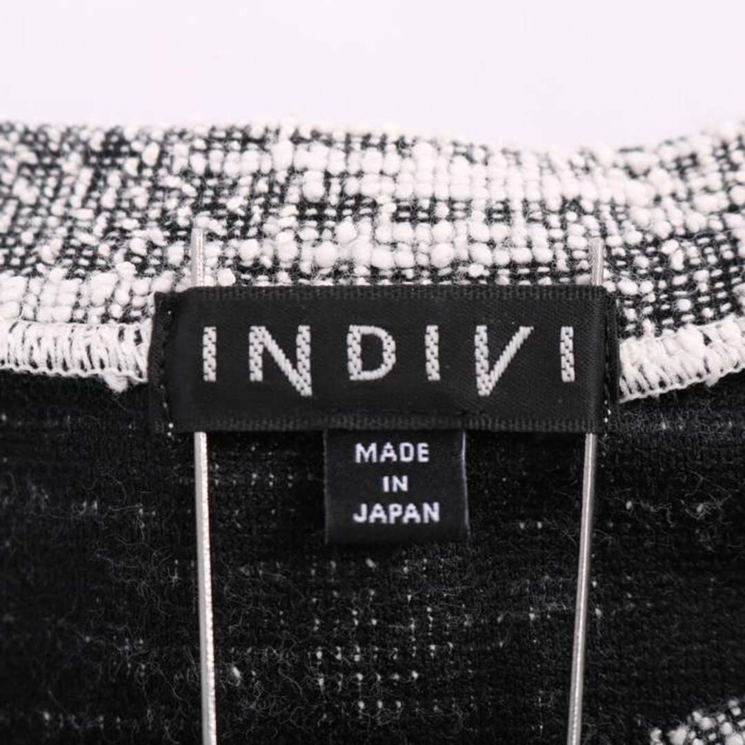 INDIVI(インディヴィ)のインディヴィ カットソー シャツ トップス 長袖 ツイード レディース 15サイズ ホワイト INDIVI レディースのトップス(カットソー(長袖/七分))の商品写真