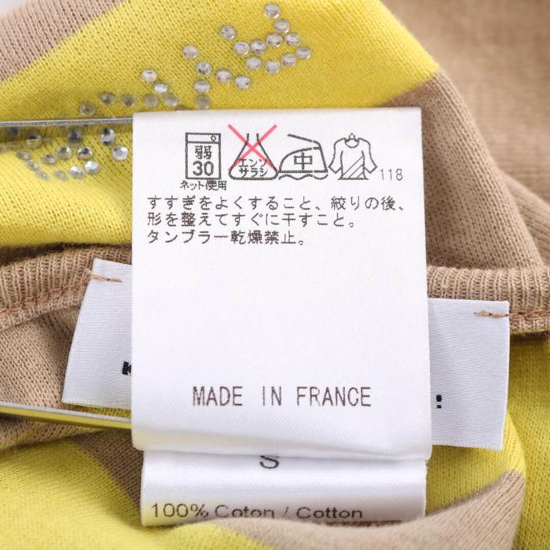 RYKIEL HOMME(リキエルオム)のリキエル・オム 半袖Ｔシャツ トップス カットソー フランス製 オンワード樫山 レディース Sサイズ イエロー RYKIEL HOMME レディースのトップス(Tシャツ(半袖/袖なし))の商品写真