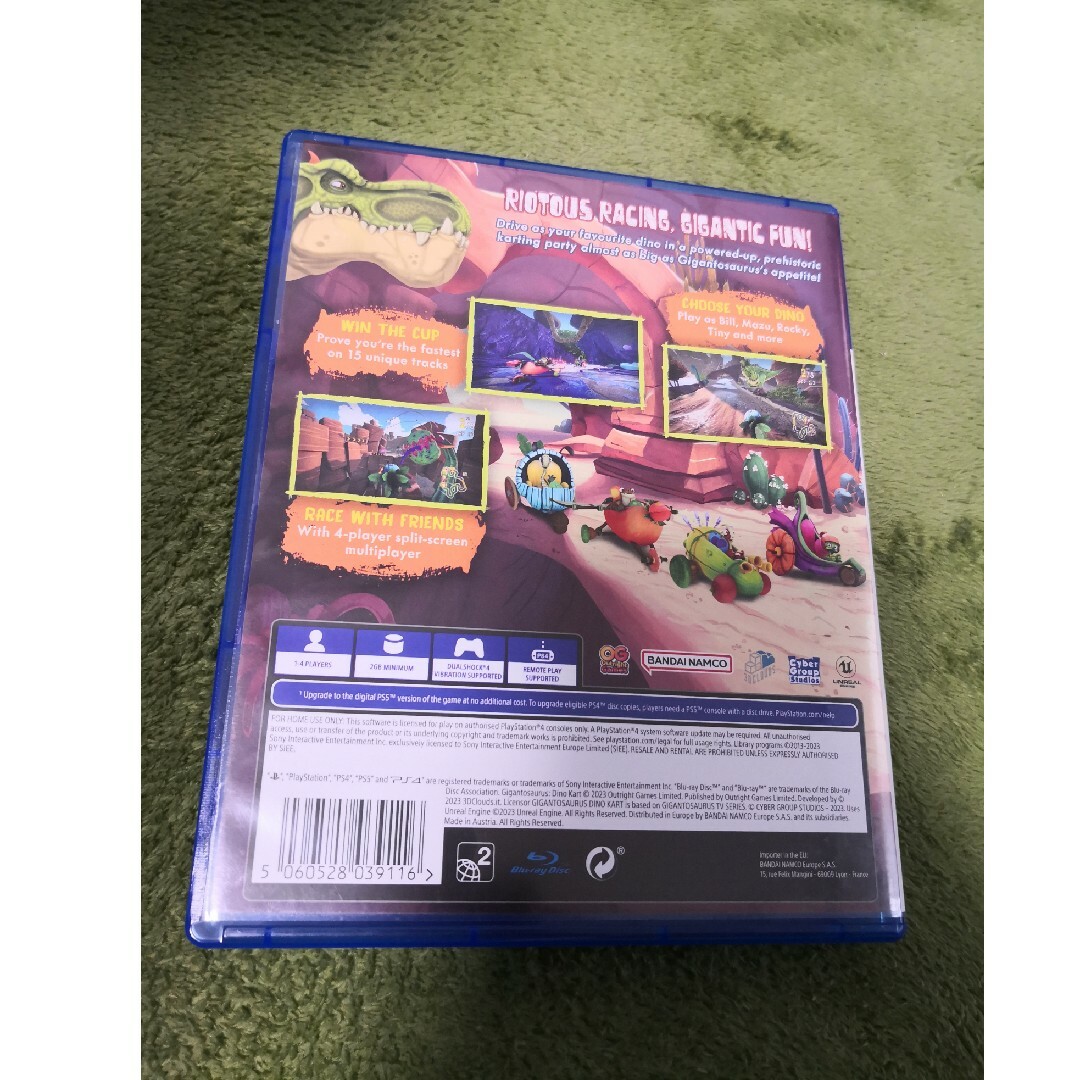 PlayStation4(プレイステーション4)の欧州版 ギガントサウルス ディノカート GIGANTOSAURUS PS4 エンタメ/ホビーのゲームソフト/ゲーム機本体(家庭用ゲームソフト)の商品写真