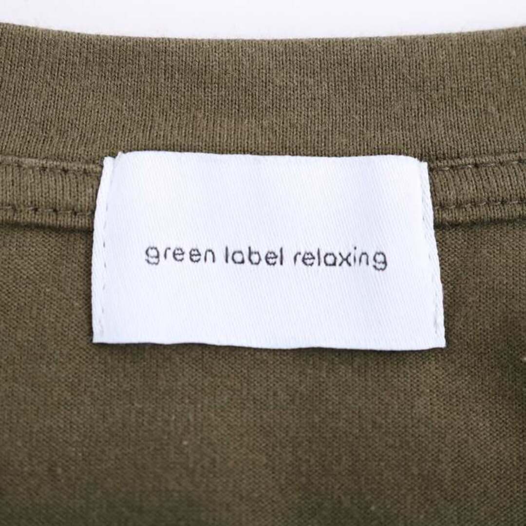 UNITED ARROWS green label relaxing(ユナイテッドアローズグリーンレーベルリラクシング)のグリーンレーベルリラクシング 半袖Ｔシャツ トップス カットソー レディース ﾌﾘｰサイズ カーキ green label relaxing レディースのトップス(Tシャツ(半袖/袖なし))の商品写真