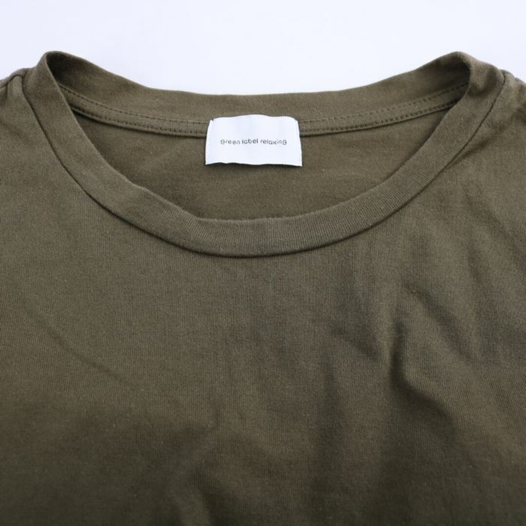 UNITED ARROWS green label relaxing(ユナイテッドアローズグリーンレーベルリラクシング)のグリーンレーベルリラクシング 半袖Ｔシャツ トップス カットソー レディース ﾌﾘｰサイズ カーキ green label relaxing レディースのトップス(Tシャツ(半袖/袖なし))の商品写真
