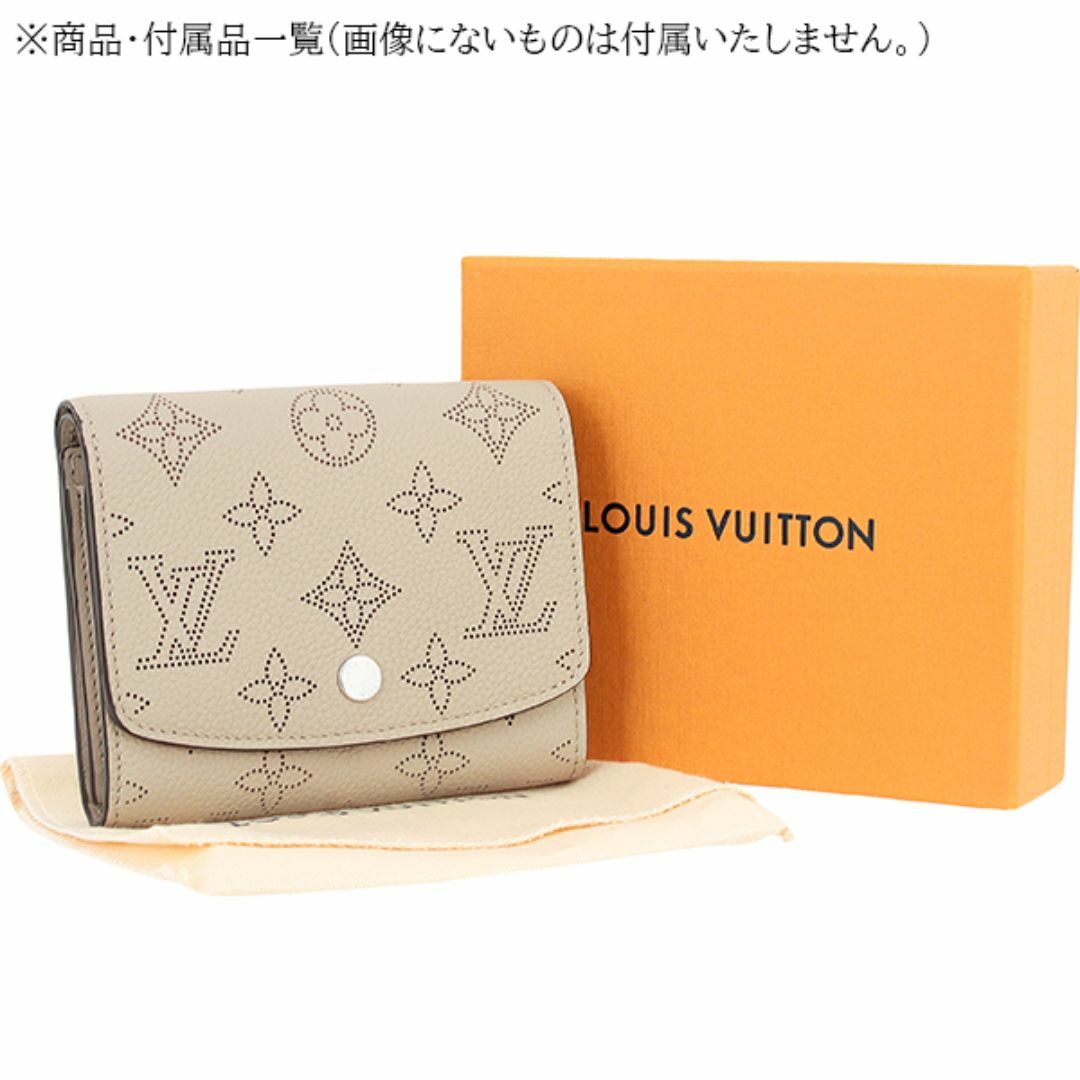 LOUIS VUITTON(ルイヴィトン)のルイヴィトン 二つ折り 財布 ウォレット レディース イリス コンパクト モノグラム マヒナ ガレ グレージュ 新品 h-a604 レディースのファッション小物(財布)の商品写真