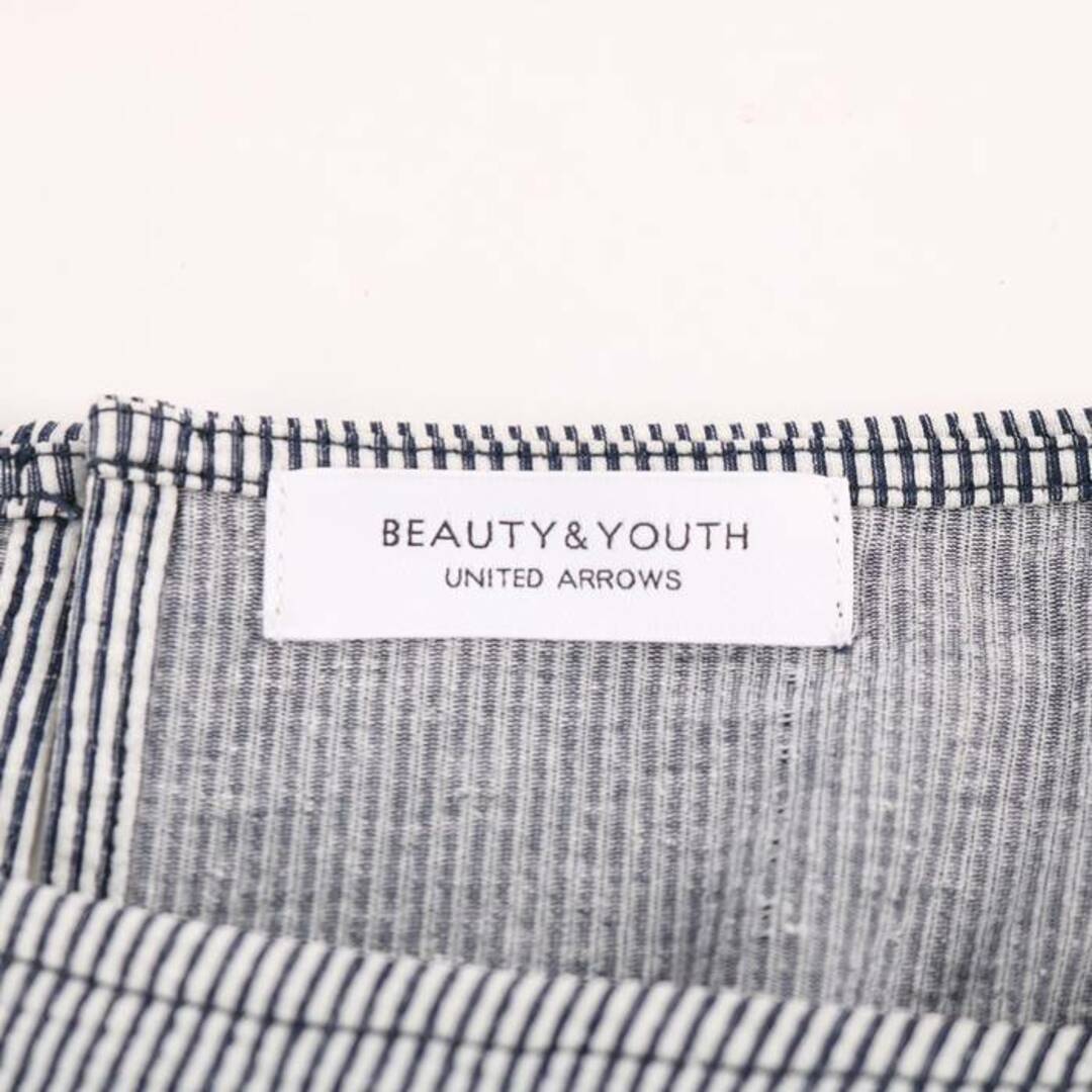 BEAUTY&YOUTH UNITED ARROWS(ビューティアンドユースユナイテッドアローズ)のビューティアンドユースユナイテッドアローズ カットソー シャツ レディース ﾌﾘｰサイズ ネイビー BEAUTY&YOUTH UNITED ARROWS レディースのトップス(カットソー(長袖/七分))の商品写真