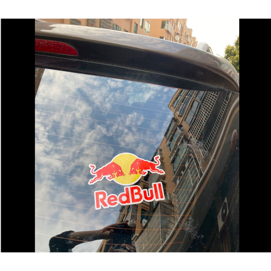 ◆10×6.9cm◆ レッドブル ステッカー  RedBull 防水 2枚組 自動車/バイクの自動車/バイク その他(その他)の商品写真